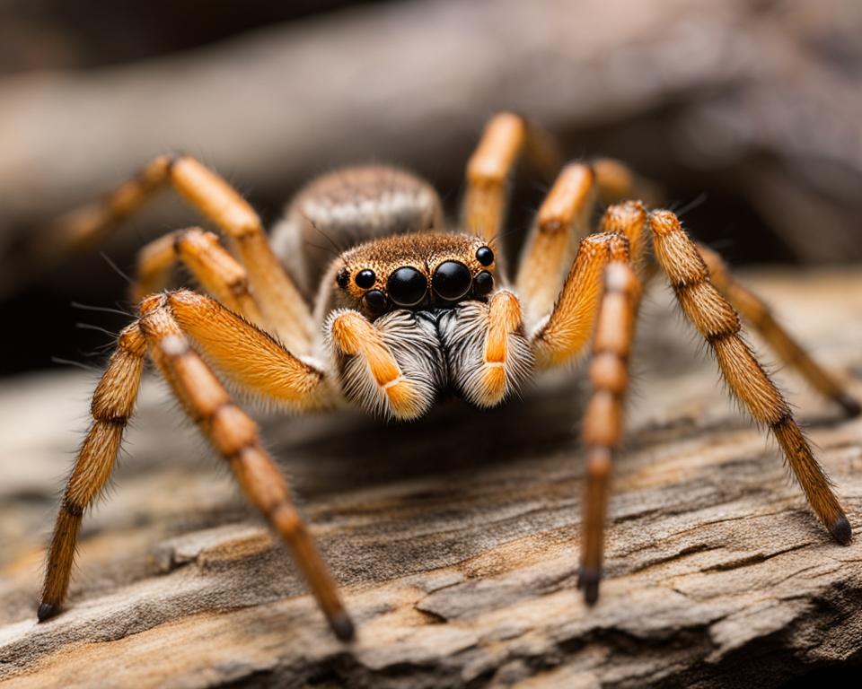 characteristics of huntsman spider and wolf spider