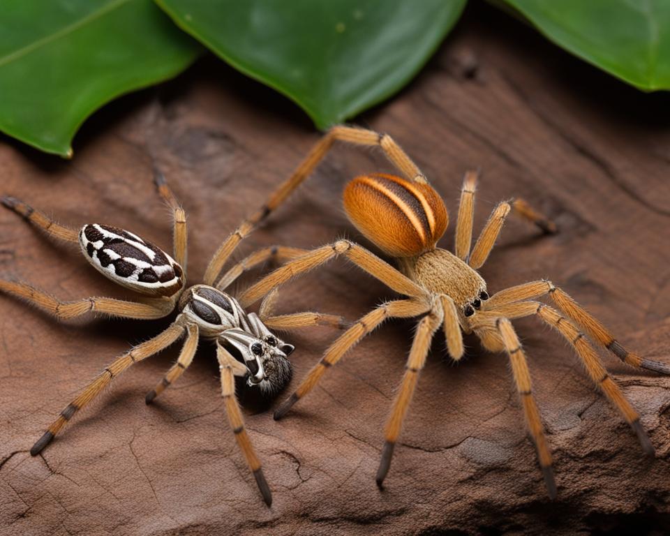 web spider vs wandering spider